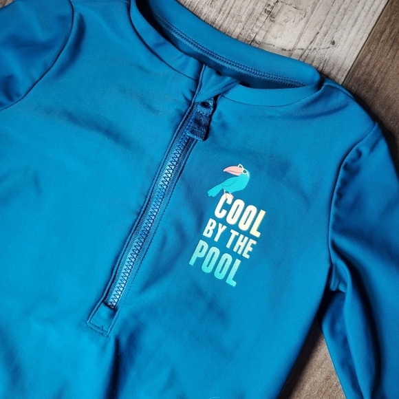 Rashguard And Swim Trunks 2pc Set By Carter's Child Of Mine Size 12m EUC - Picture 16 of 16